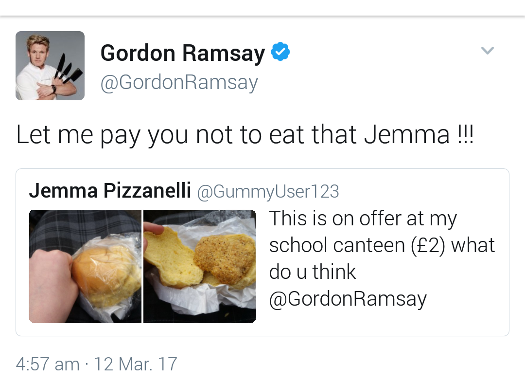 Gordon Ramsay Rates Peoples Food On Twitter And They Get Roasted Instead Of Food
