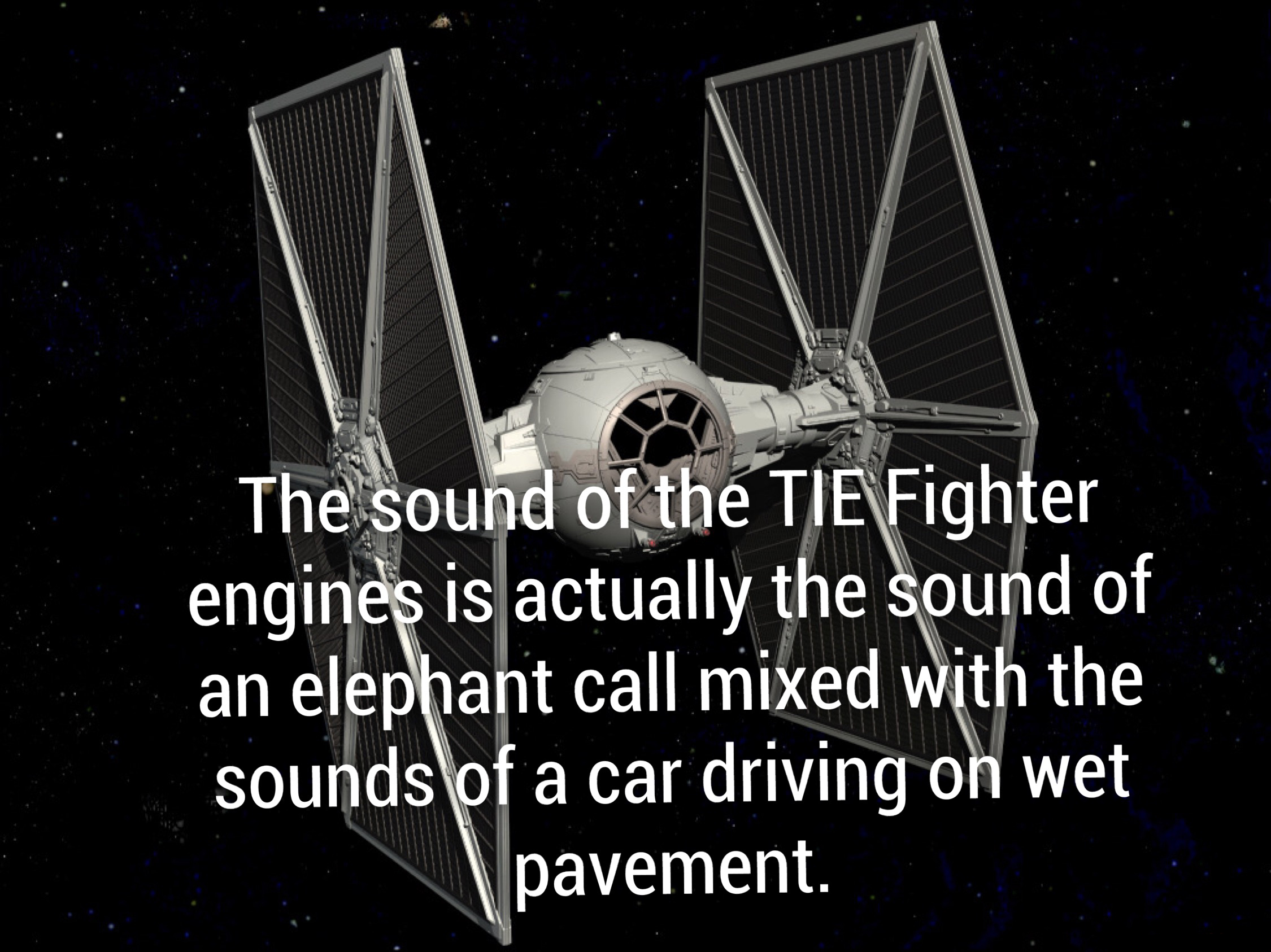 miami heat haters - The sound of the Tie Fighter engines is actually the sound of an elephant call mixed with the sounds of a car driving on wet pavement.