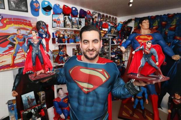...he has flown into the record books for having the largest collection of memorabilia dedicated to his hero.