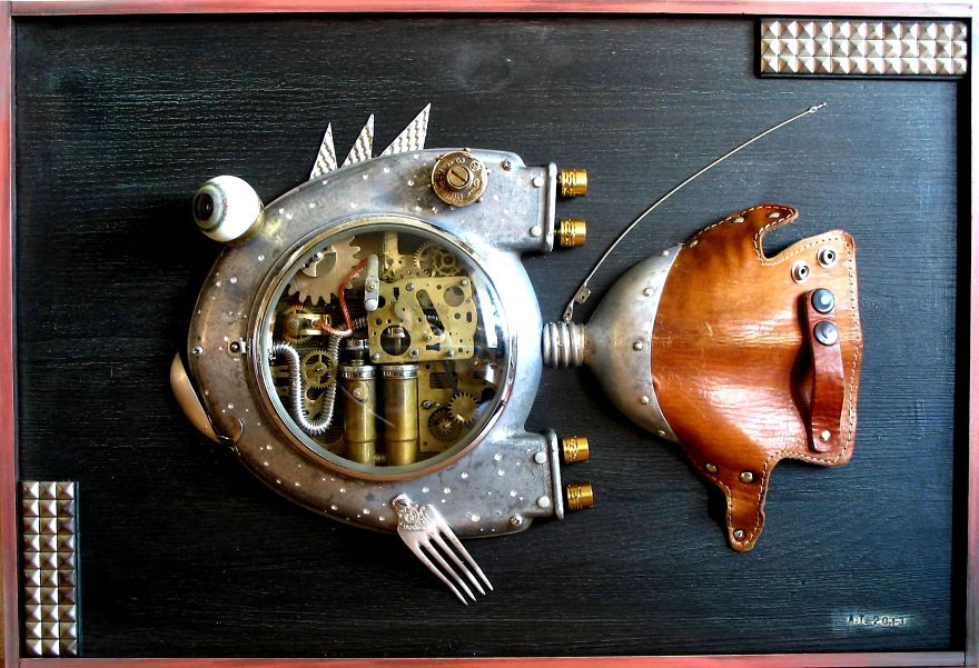 This Guy Takes Junk And Makes Art; Steampunk Style!
