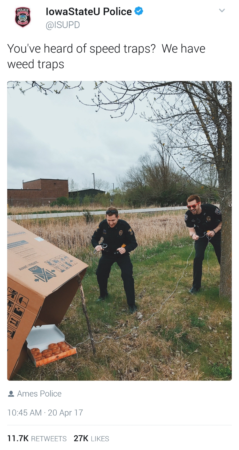 Iowa State And Ames Police Wish A Peaceful 420