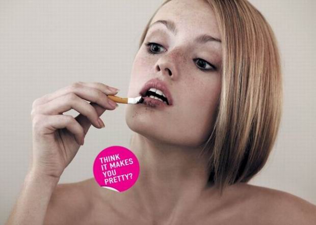 anti smoking ads - Think It Makes You Pretty?
