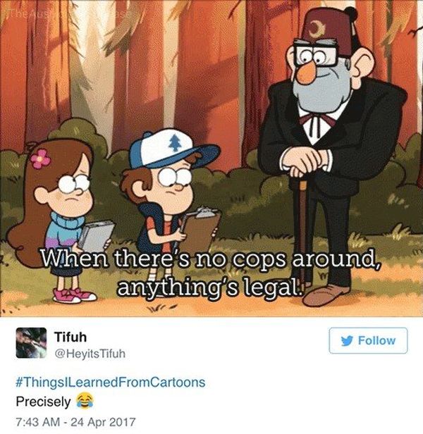 People Share The Things They Learned From Cartoons