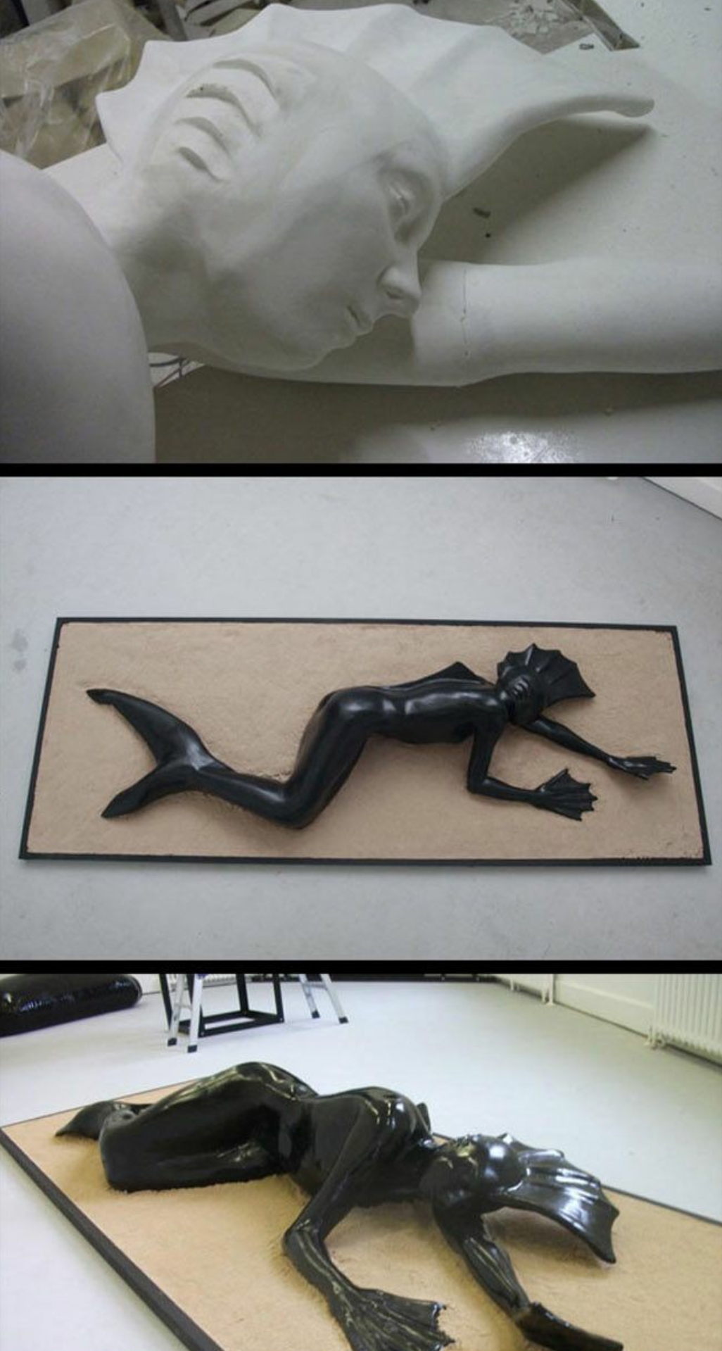 Creepy Guy Uses A Girl To Make A Very Weird Sculpture