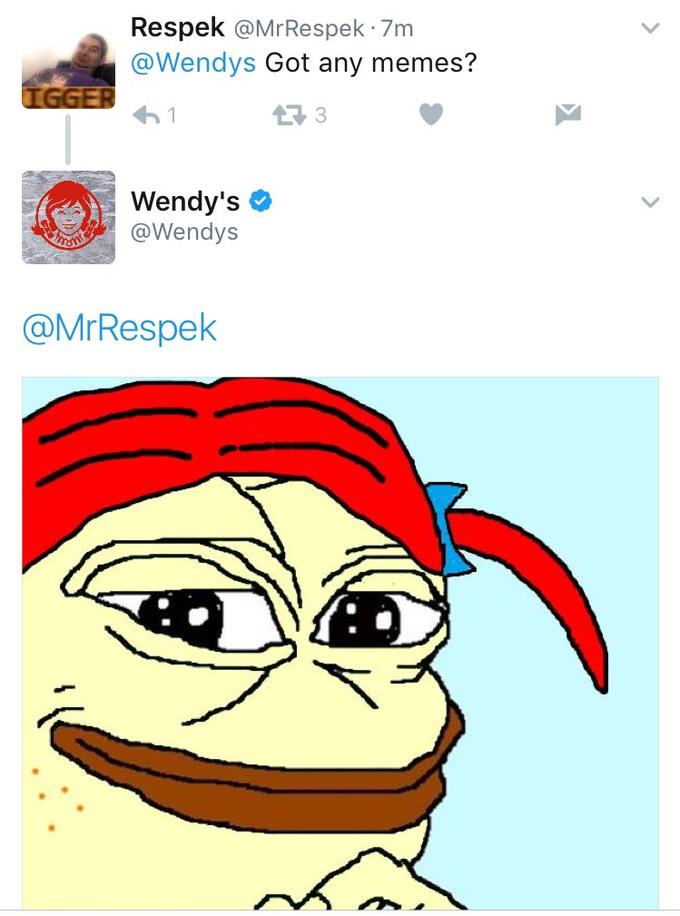 wendy's nazi - Respek .7m Got any memes? 1 33 Wendy's