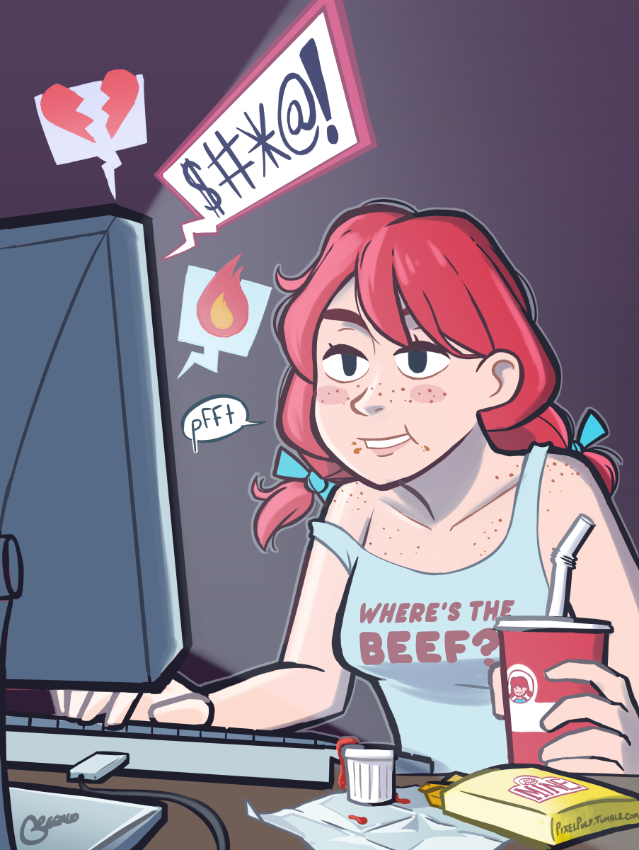 wendys anime girl - S# Offe Where'S The Beef Icon