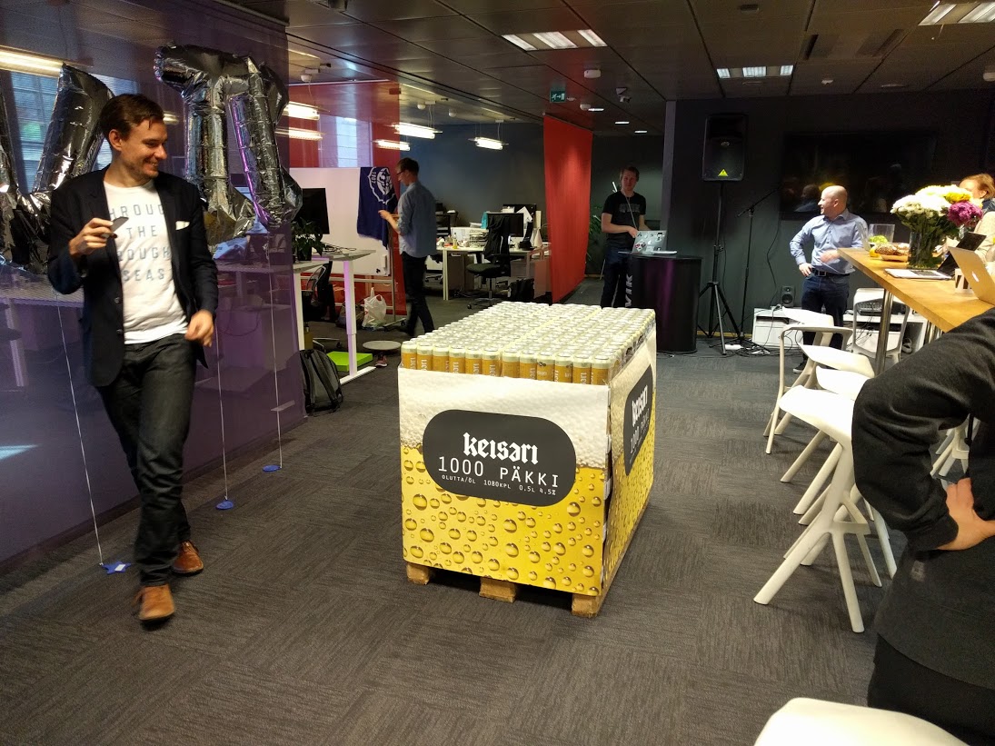 Grab A Six-Pack Of Beer And Watch A Guy Bring A 1000-Pack Of Beer To Work