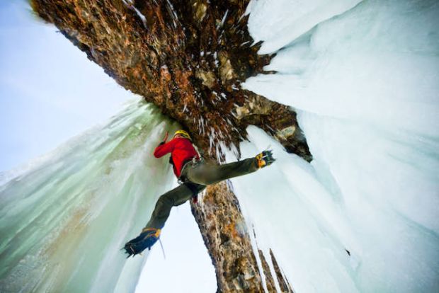 ice climbing photography