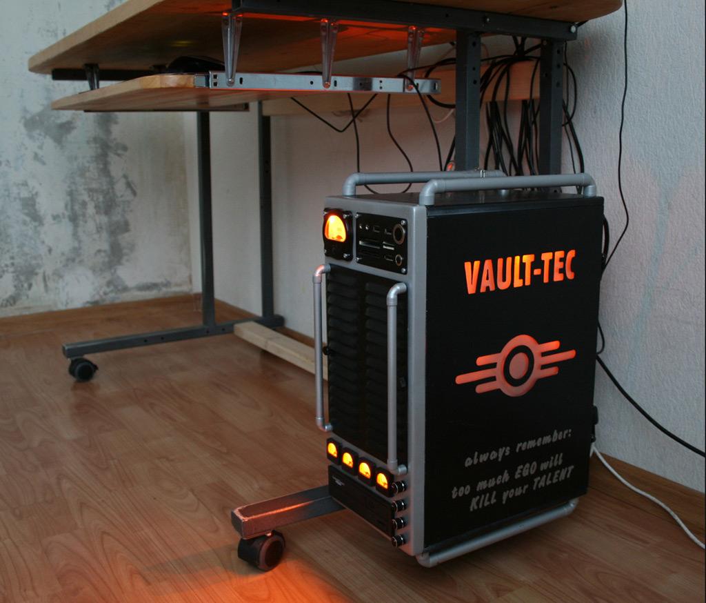 fallout computer case - VaultTec O always remember too much Edo will Kill your Talent