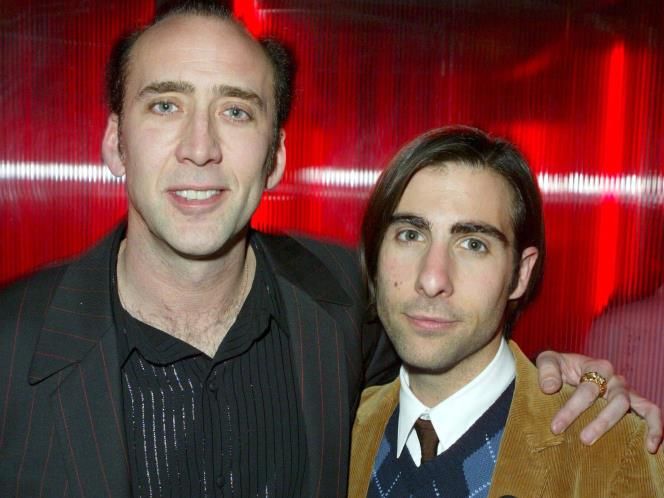 Nicolas Cage with his first cousin Jason Schwartzman sometime in the mid 2000s. His other famous cousin is Sofia Coppola, daughter of Francis Ford Coppola.