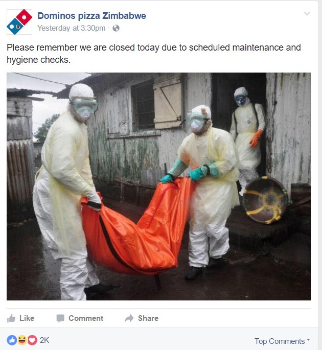 dominos pizza zimbabwe - Dominos pizza Zimbabwe Yesterday at pm Please remember we are closed today due to scheduled maintenance and hygiene checks. Comment 022 Top