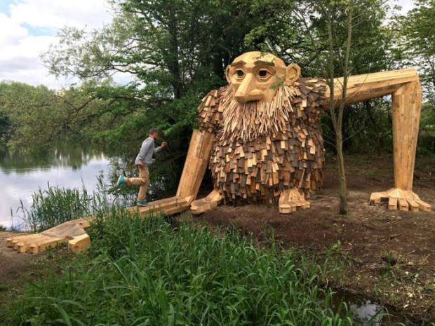 Guy Make Reality More Magical With... Wooden Giants