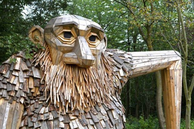 Guy Make Reality More Magical With... Wooden Giants