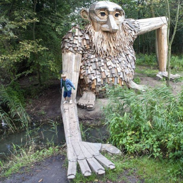 Guy Make Reality More Magical With... Wooden Giants