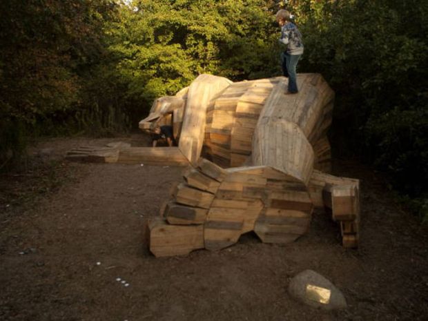 Guy Make Reality More Magical With... Wooden Giants