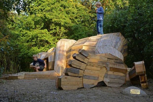 Guy Make Reality More Magical With... Wooden Giants