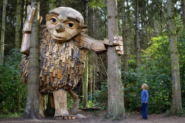 Guy Make Reality More Magical With... Wooden Giants