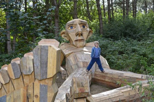 Guy Make Reality More Magical With... Wooden Giants