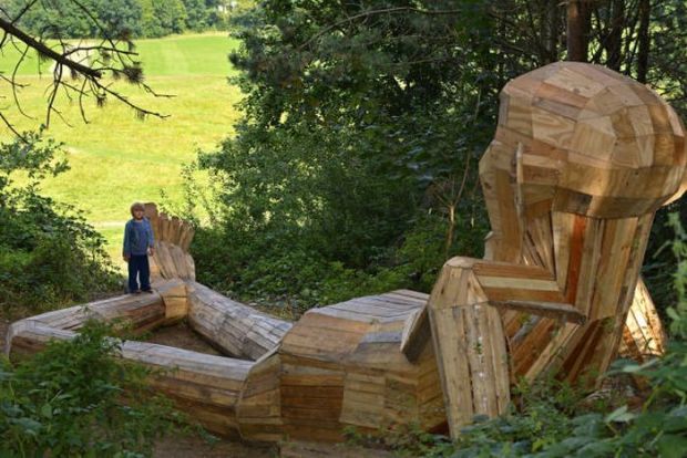 Guy Make Reality More Magical With... Wooden Giants