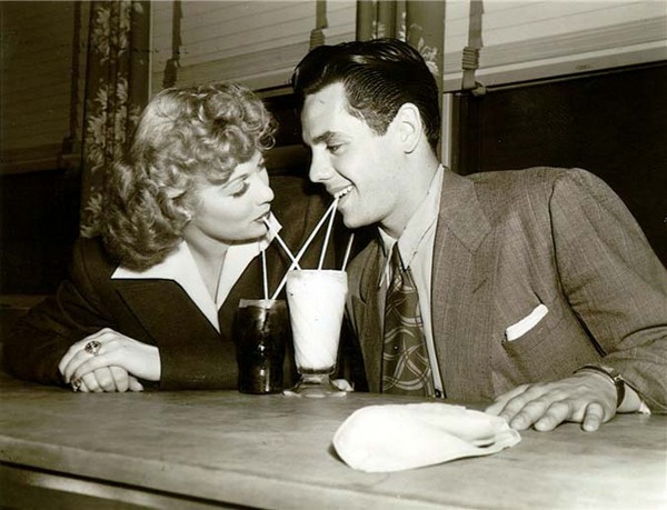 Lucille Ball and her husband Desi Arnaz out together in the early 1940s. The 2 were married 20 years and had 2 children. They created Desilu Productions in 1950 to produce I Love Lucy a year later, which became the most popular show of the decade hands down, putting them as powerful players in Hollywood. The company also took a chance and produced the original Star Trek.