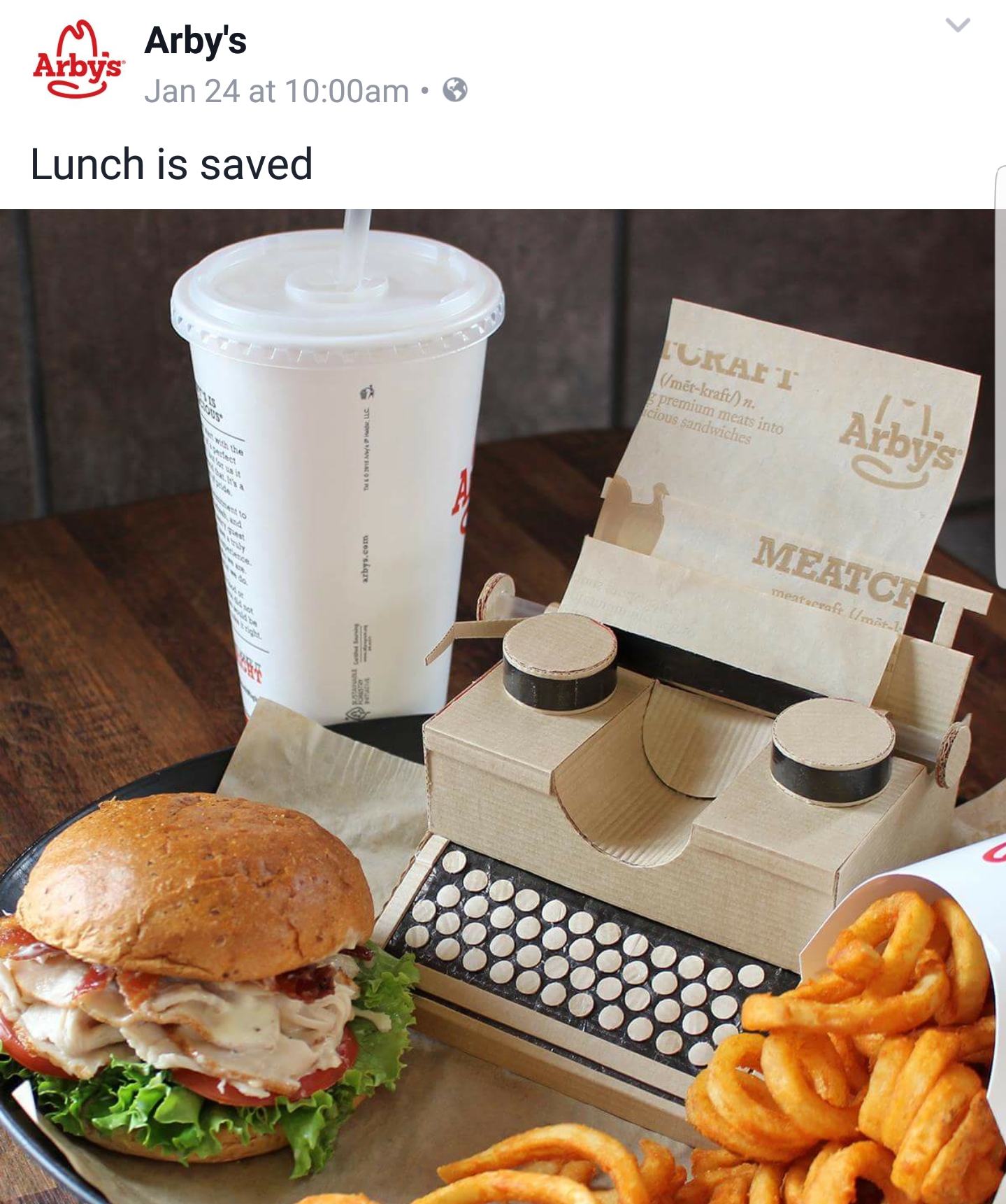 Arby's Turn To Rule On Social Media