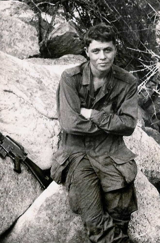 Native American actor Wes Studi in Vietnam after being drafted in 1967. He served 18 months over there before returning home and becoming active in US Native American affairs.