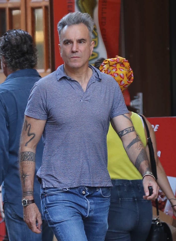 Daniel Day-Lewis looking like a total badass for a then 58 year old while he was in NYC in 2015.