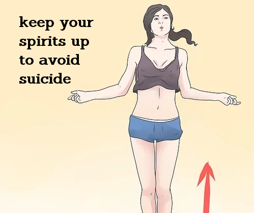 standing - keep your spirits up to avoid suicide