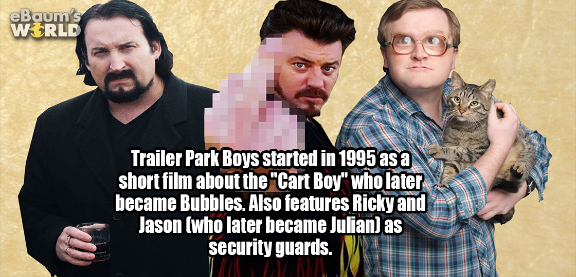 trailer park boys desktop background - eBaum's World Trailer Park Boys started in 1995 as a short film about the "Cart Boy" who later became Bubbles. Also features Ricky and Jason who later became Julian as security guards.