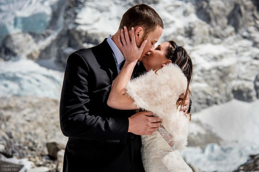 California Couple Gets High For Their Wedding. Literally. Mount Everest High.