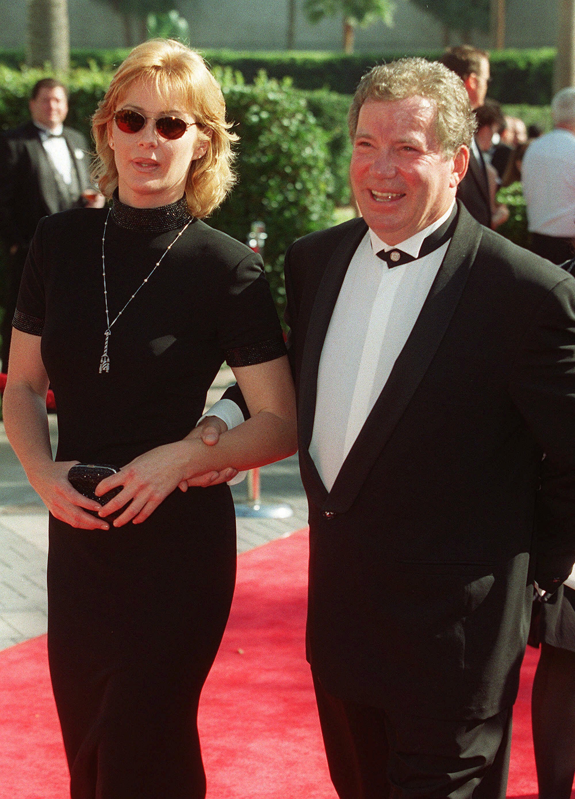 William Shatner and his wife Nerine Kidd attending an event in 1998.