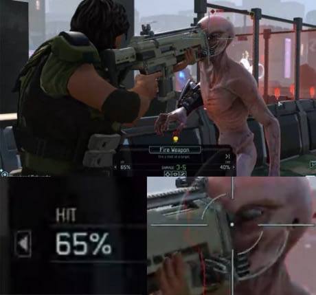 xcom chance to hit - Eire Weapon Hit 65%