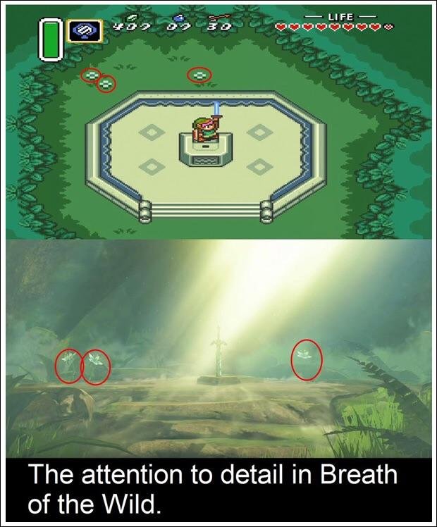 link to the past lost woods - Odowe The attention to detail in Breath of the Wild.
