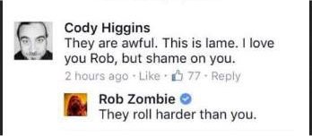 Rob Zombie Shuts Down Haters