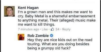 Rob Zombie Shuts Down Haters