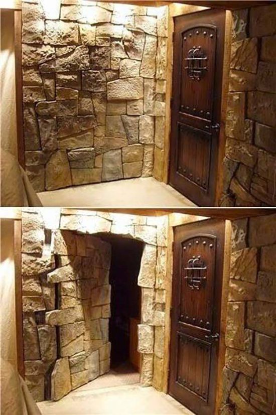 hidden stone door