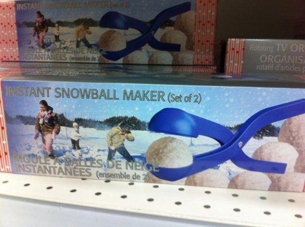 This instant snowball maker will help you stay warm and dry while you make others cold and wet.