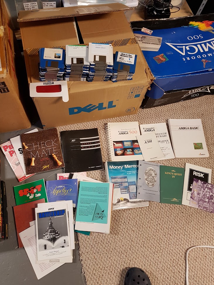 More manuals and floppies.