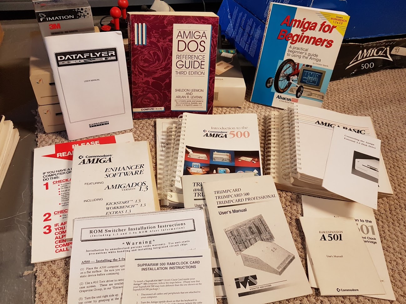 Even more manuals - "there are more Amiga manuals than there are computers."