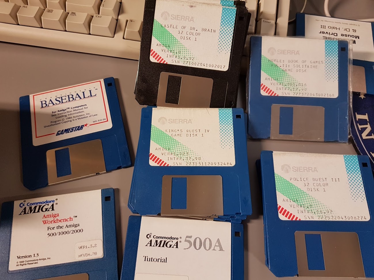 Various floppies including originals of some Sierra games.