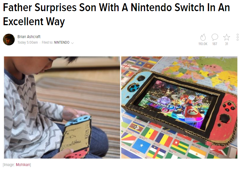 People React To Dad Surprising Son With A Nintendo Switch