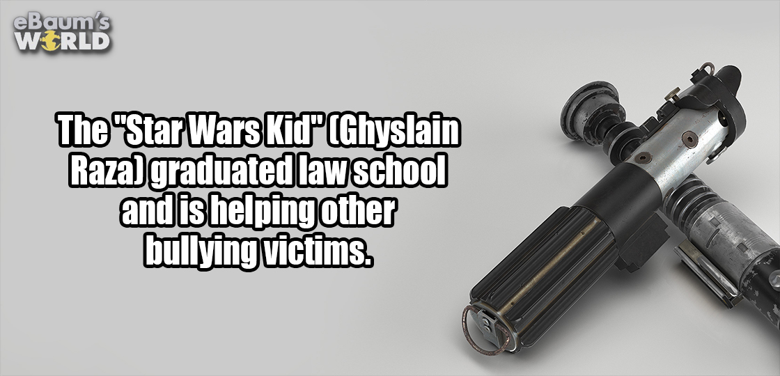 funny - eBaum's Wtrld The 'Star Wars KidPCGhyslain Raza graduated law school and is helping other bullying victims.
