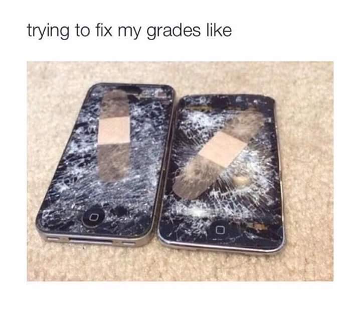 funny relatable of life - trying to fix my grades