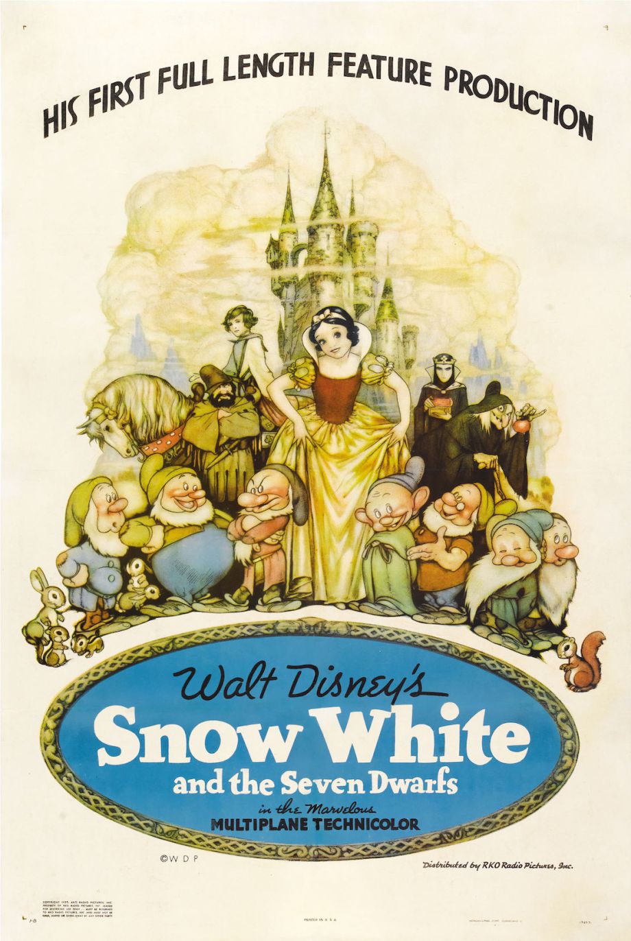 #10 Snow White and the Seven Dwarfs (1937), Original Gross: $184,925,486,Gross Adjusted for 2017: $966 Million.