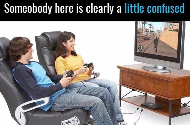 2 person gaming chair - Someobody here is clearly a little confused