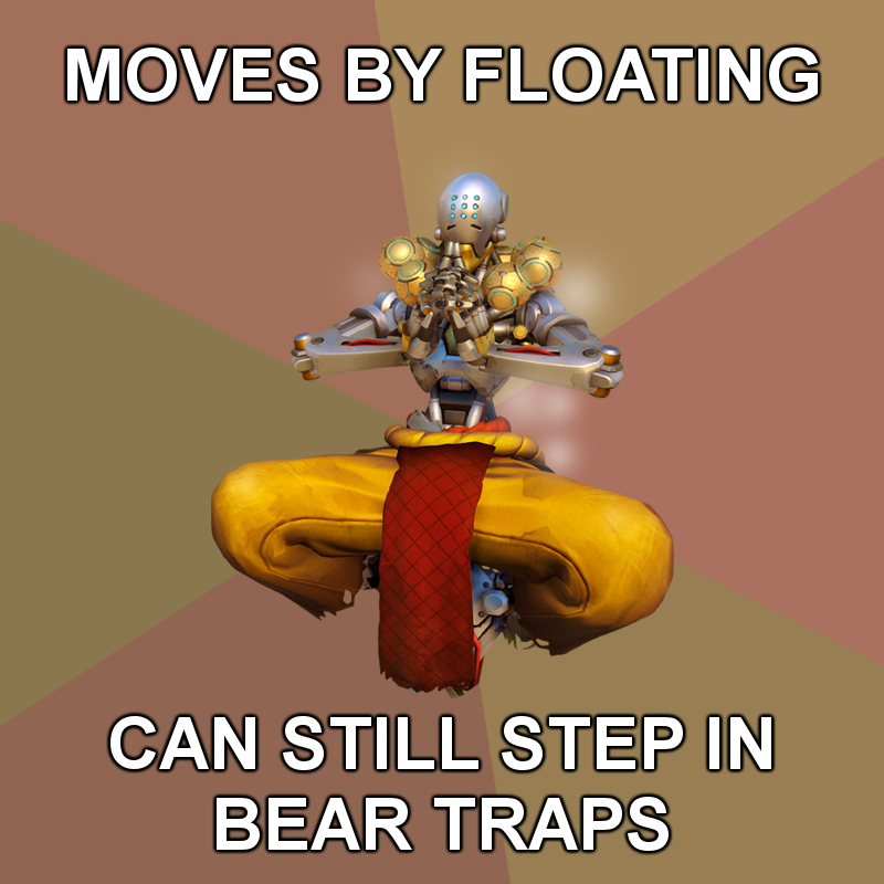 video game logic - Moves By Floating Can Still Step In Bear Traps