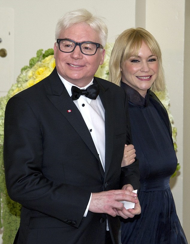 Mike Myers and his wife Kelly Tisdale attend the White House State Dinner in 2016. Myers had all but disappeared from film since 2012, but has a few projects in the works including a new Austin Powers.