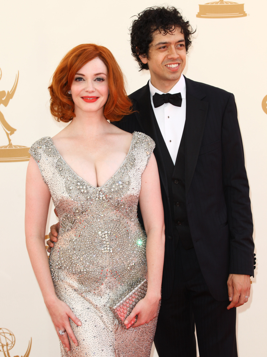 Christina Hendricks and her husband Geoffrey Arend attend the 2011 Emmys. Hendricks modelled most of her young life up until she was around 27. She left modelling and started acting, and landed her biggest role on Mad Men.