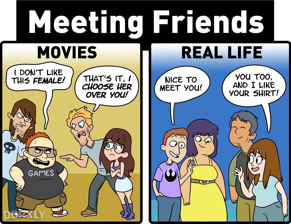 Nerdy Relationships: Movies VS Real Life