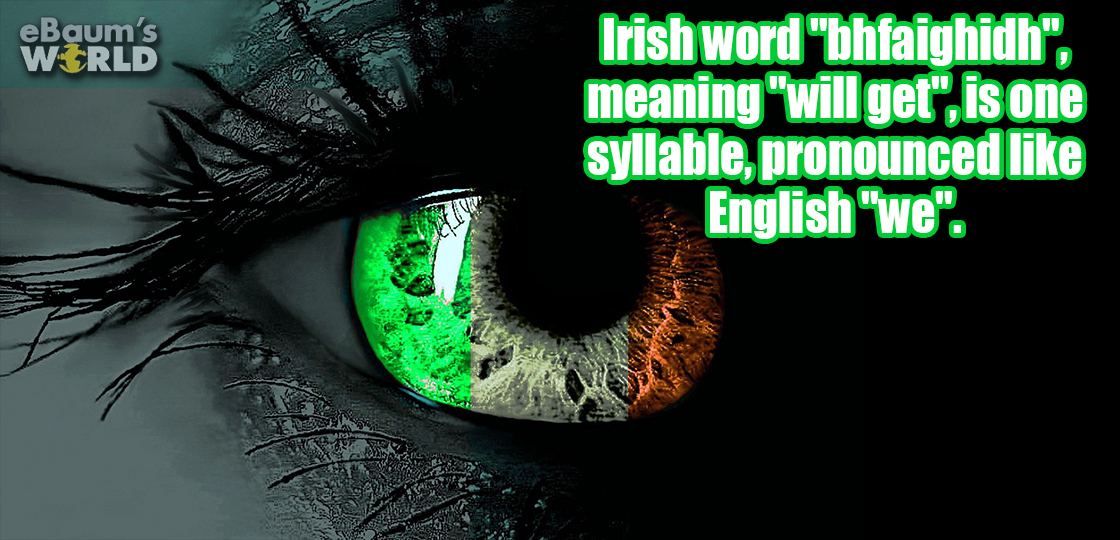 Fun fact about the Irish language.